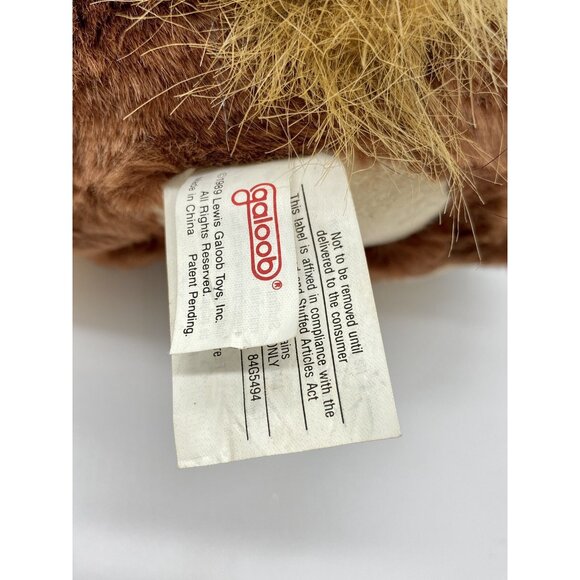 Vintage 1989 Galoob LOST ‘N and FOUNDS Plush Puppy Dog Caramel Brown Crying - Picture 3 of 5